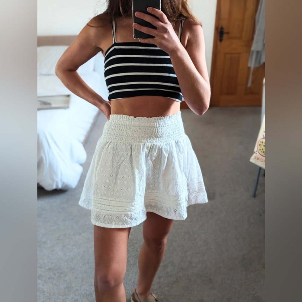 Superdry White Mini Skirt